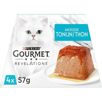 Purina Gourmet : Mousseline Thon Chats - Délice Premium 4x57g
