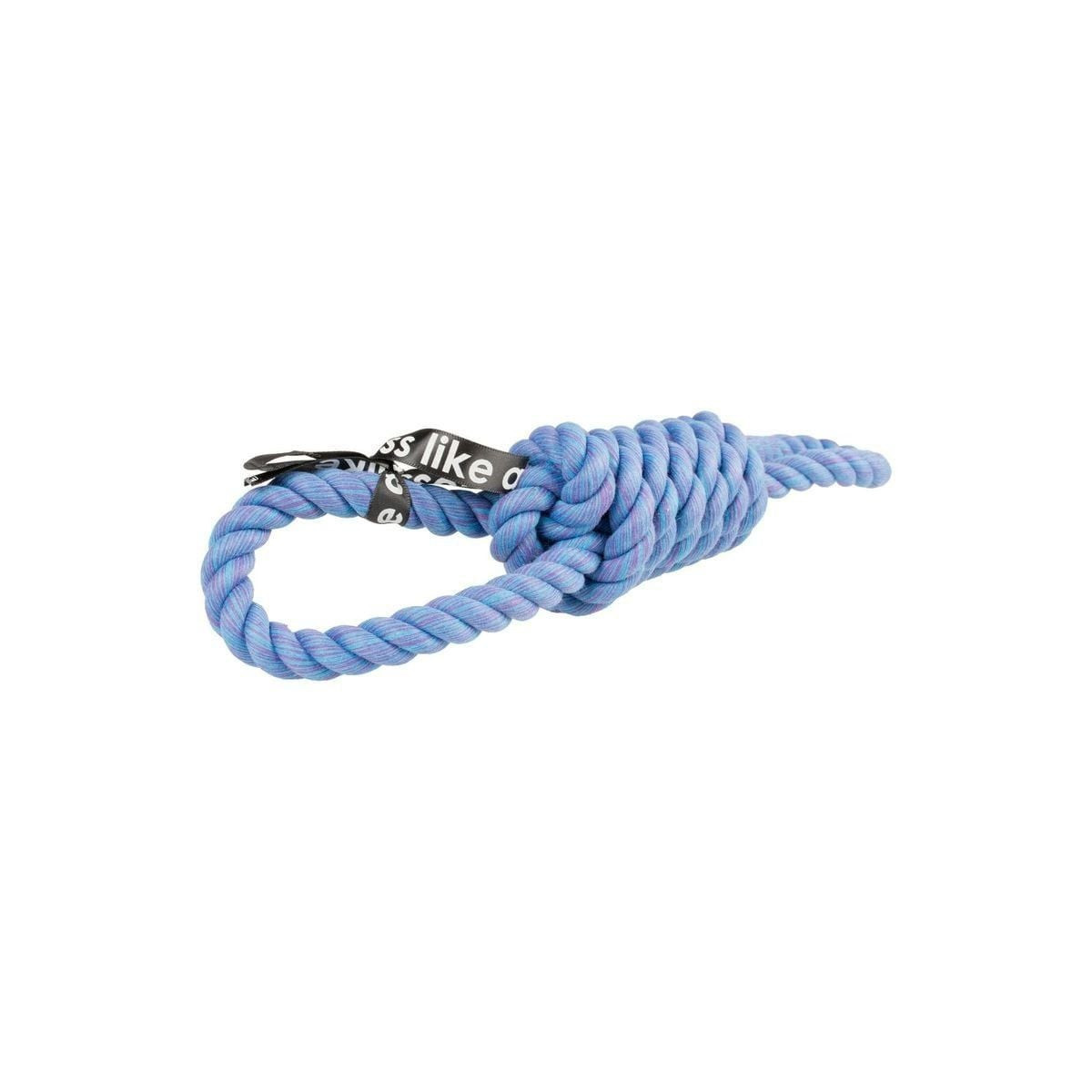 Jouet corde Duvo Tug bleu - 2 boucles pour chien - Hygiène dentaire