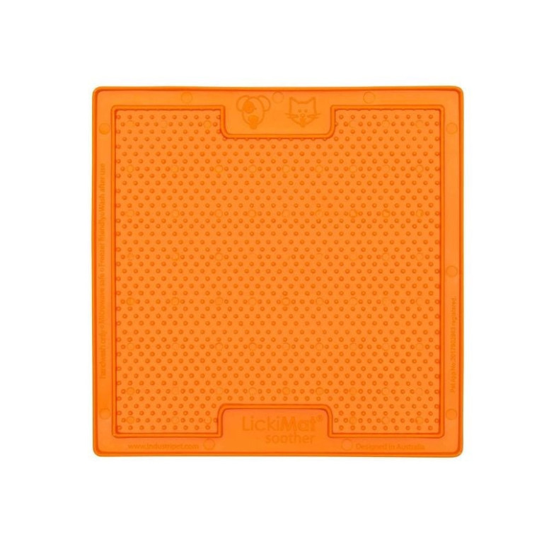 Lickimat Soother orange : Gamelle anti-stress pour chat