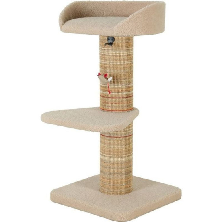 Arbre à chat Boréal 95cm - Couchage rembourré, adapté grands chats