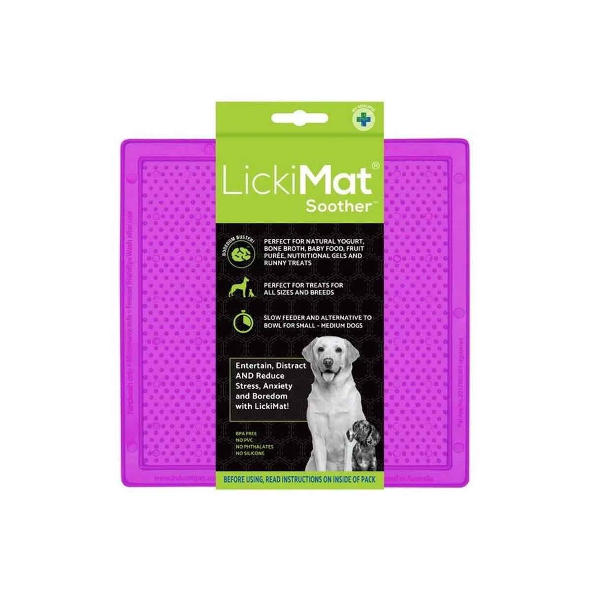 Tapis LickiMat Soother Violet : Léchage apaisant pour chat