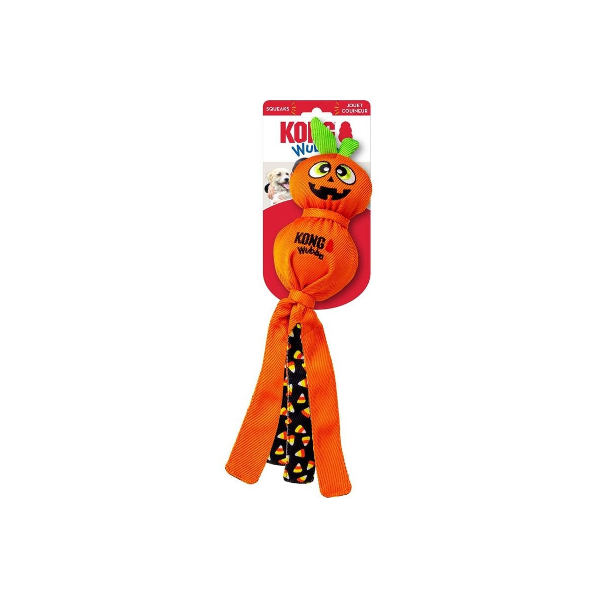 Jouet citrouille KONG Halloween chien taille L, sifflet intégré