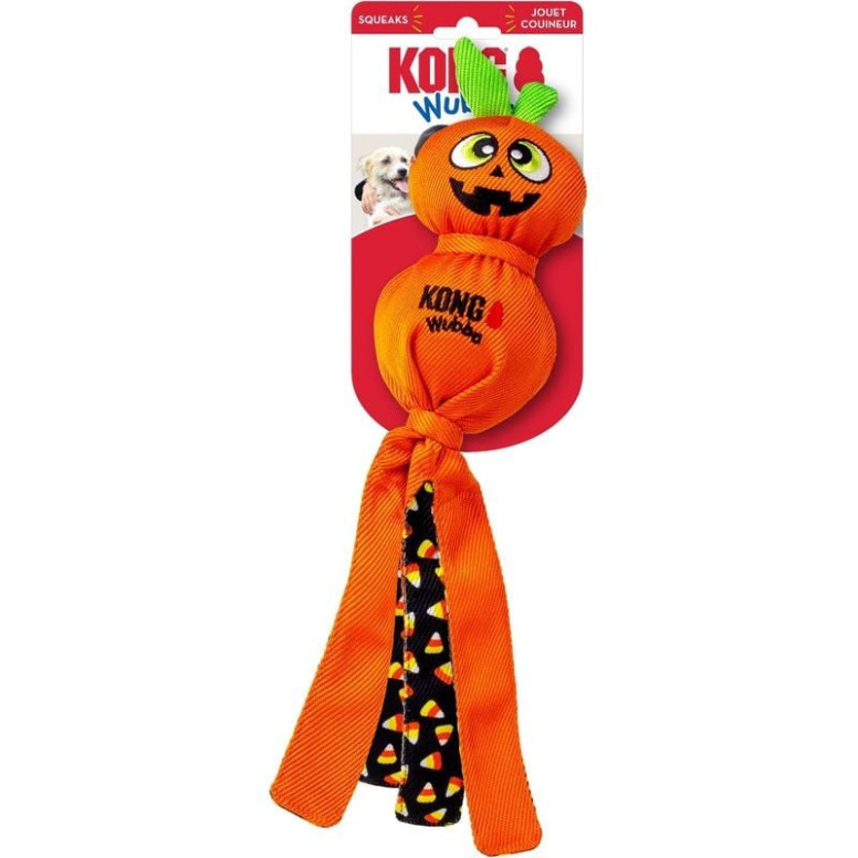 Jouet citrouille KONG Halloween chien taille L, sifflet intégré