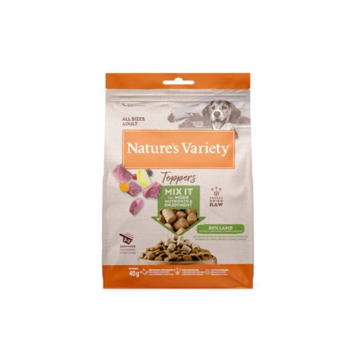 Nature's Variety Topper Agneau Lyophilisé 40g - Pour Chien & Chat