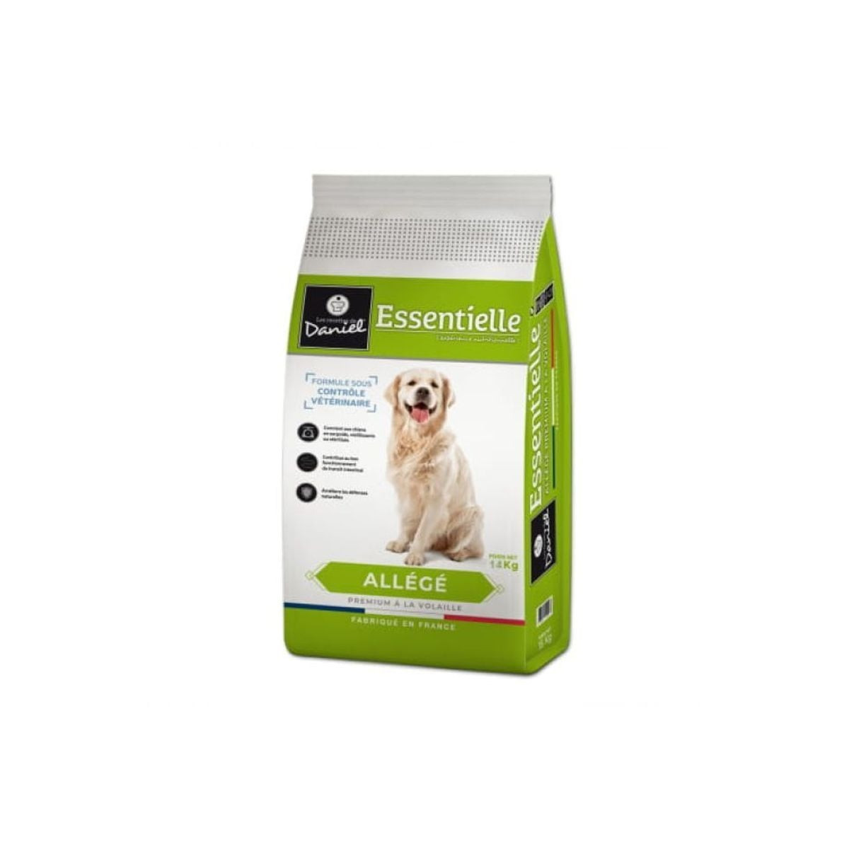 Croquettes pour chien allégées 14kg - Volaille & bien-être articulaire