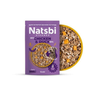 Alimentation humide GOSBI Canard & Poulet 500g - 90% viande fraîche