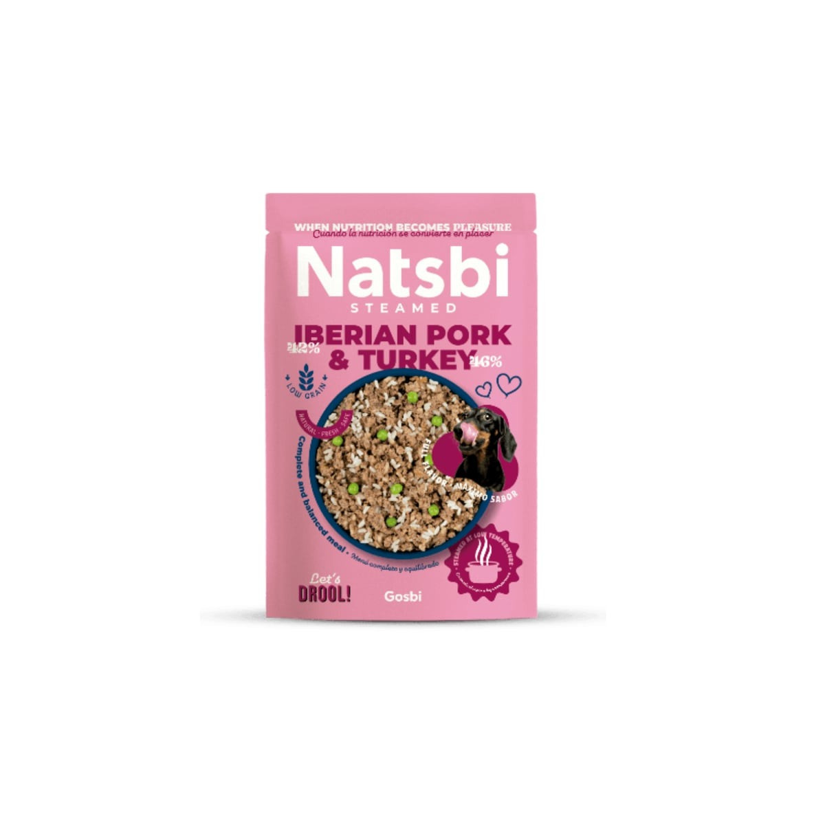 GOSBI Alimentation Humide Chien Porc Ibérique & Dinde 500g - Premium