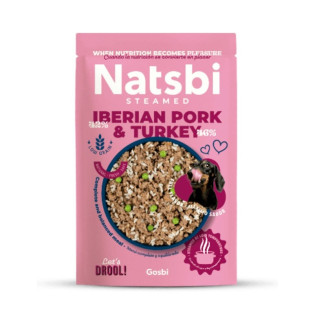 GOSBI Alimentation Humide Chien Porc Ibérique & Dinde 500g - Premium