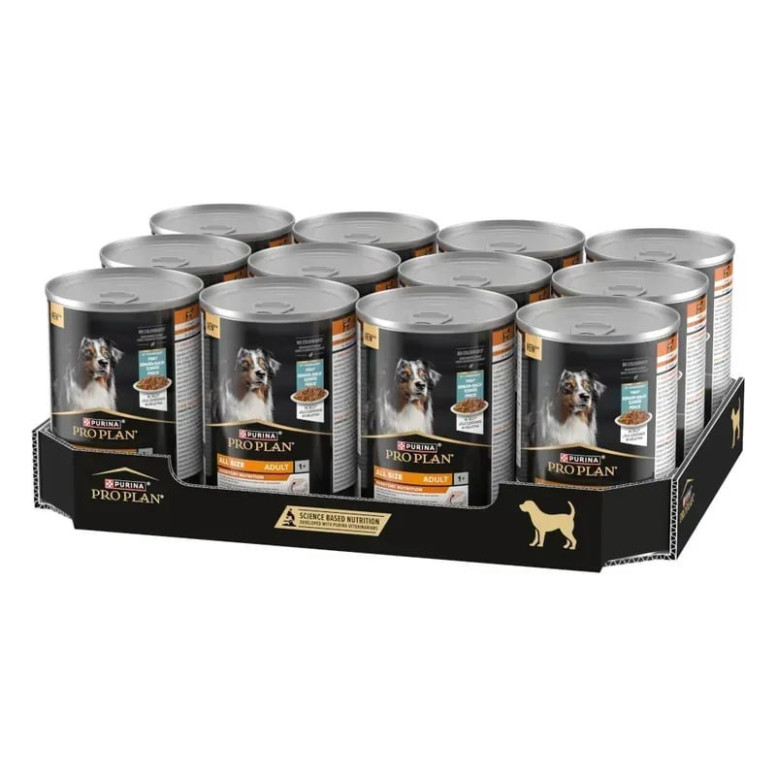 Pâtée Purina Poisson Gelée 400g - Chiens Adultes Toutes Tailles