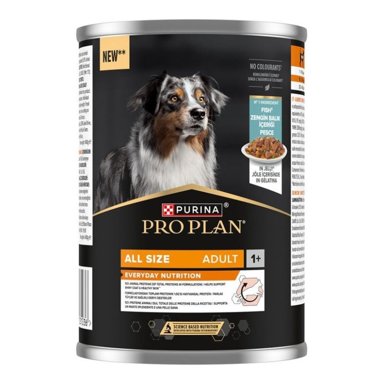 Pâtée Purina Poisson Gelée 400g - Chiens Adultes Toutes Tailles