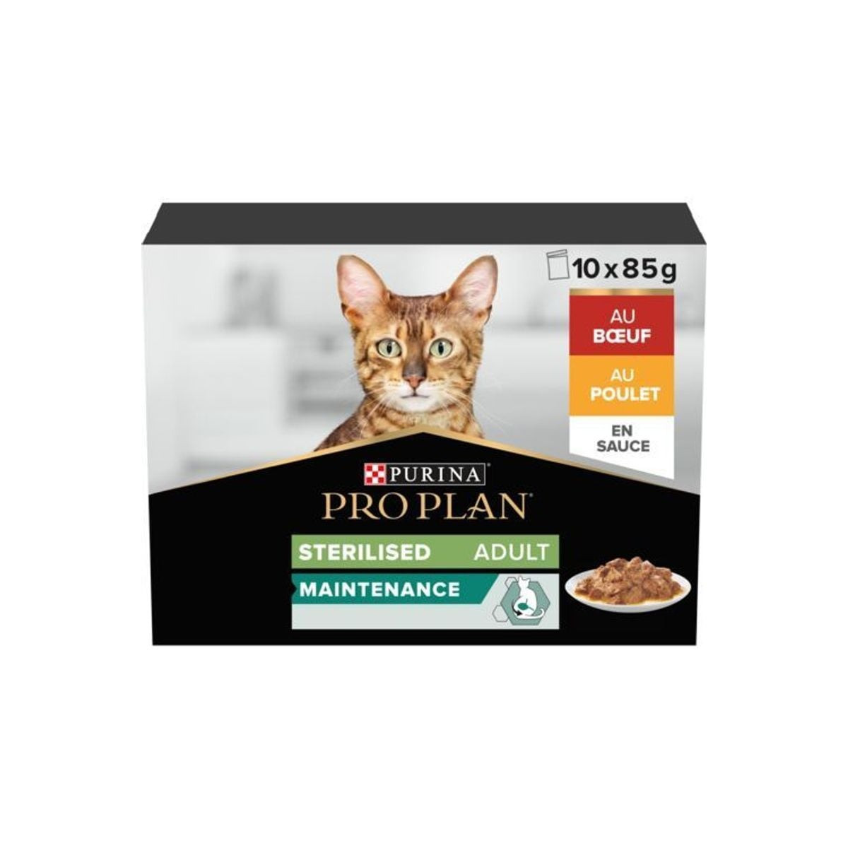 Proplan pâtée chat stérilisé bœuf & poulet - Alimentation équilibrée