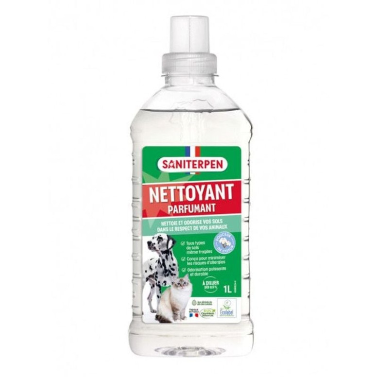 Nettoyant Douceur Coton Saniterpen - Sans Allergènes, pH Neutre 1L
