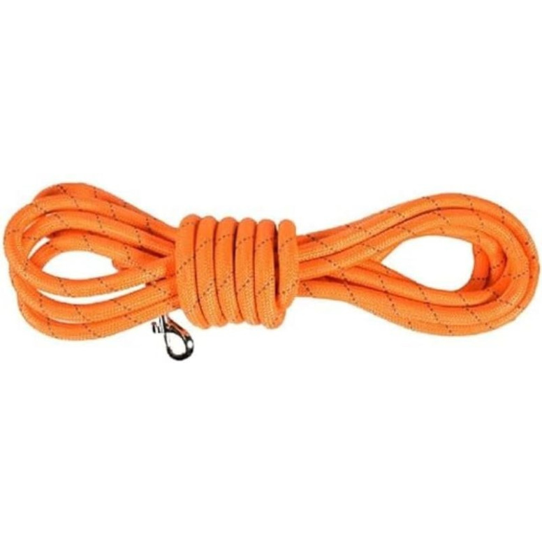 Longe Croci 3m orange : sécurité et contrôle pour chien en randonnée