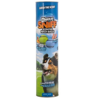 Jouet chien Chuckit! Sniff Ball - Balle bacon cacahuète M XL