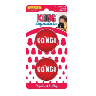 Jouet balle KONG S - Lot 2, rebond supérieur pour petits chiens