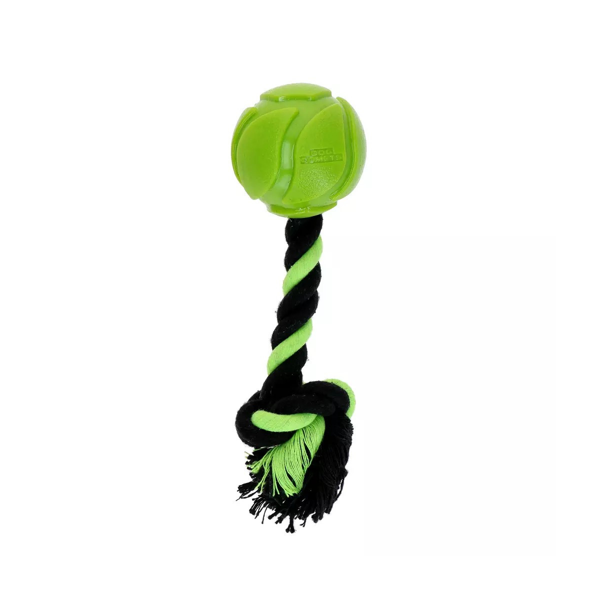 AstroTug Dog Comets : jouet chien vert corde + balle rebondissante