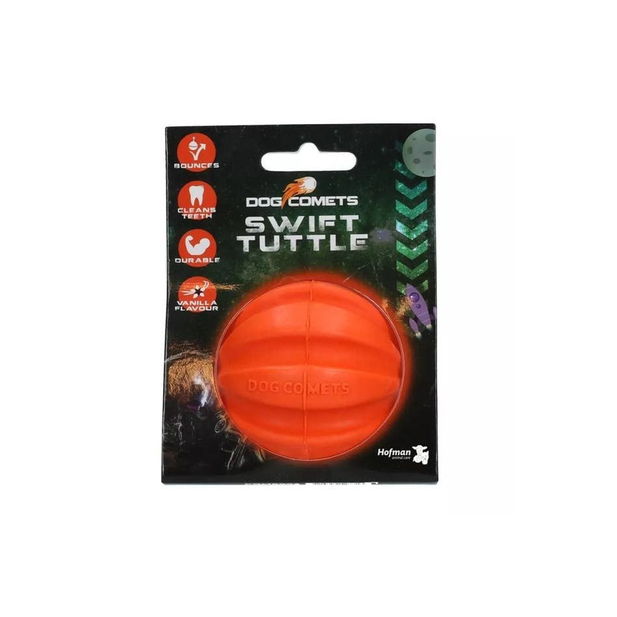 Balle chien Dog Comets Meteorite 6cm - Résistante & nettoyage dentaire