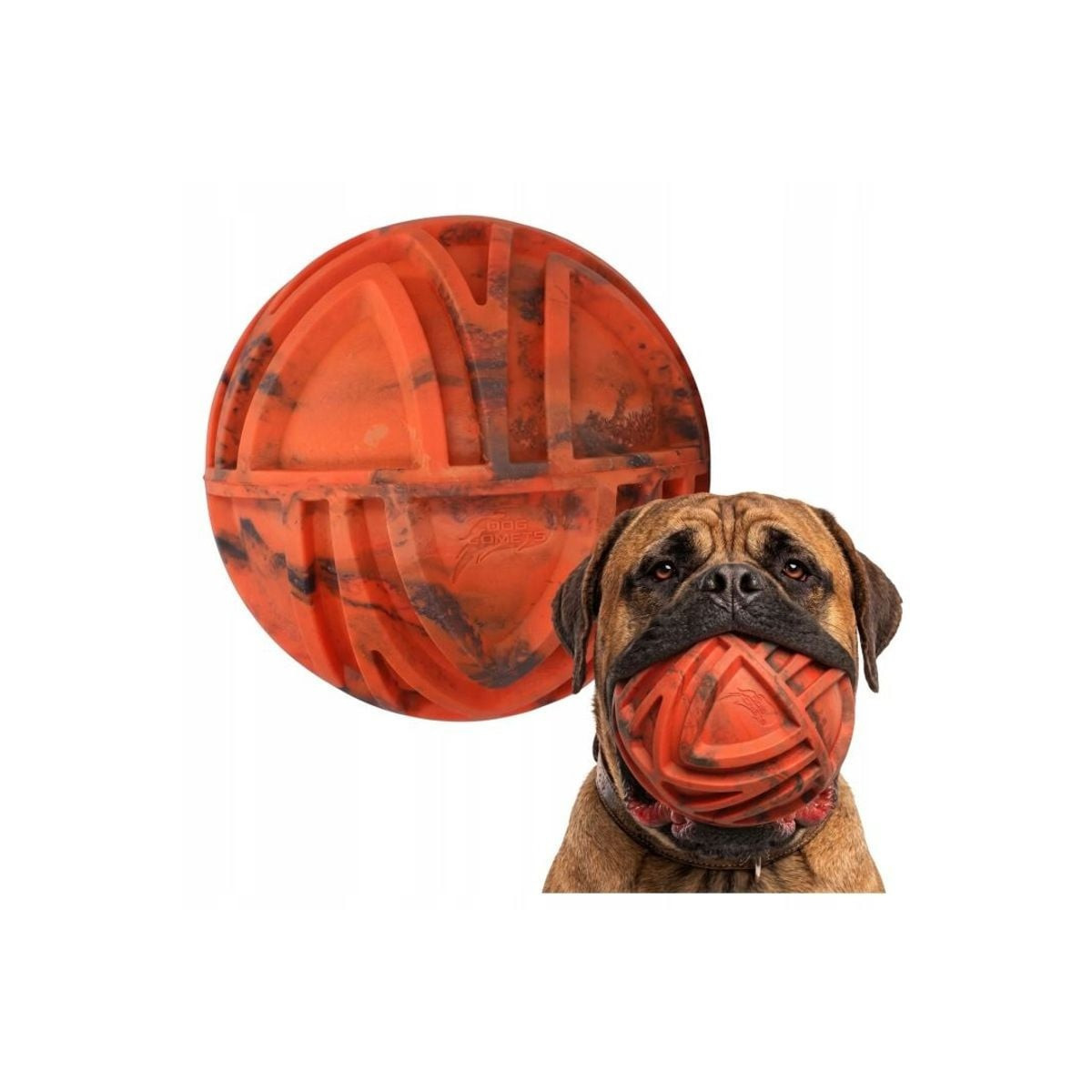 Jouet chien Dog Comets Balle Nebula Orange 18cm - Durable & Visible