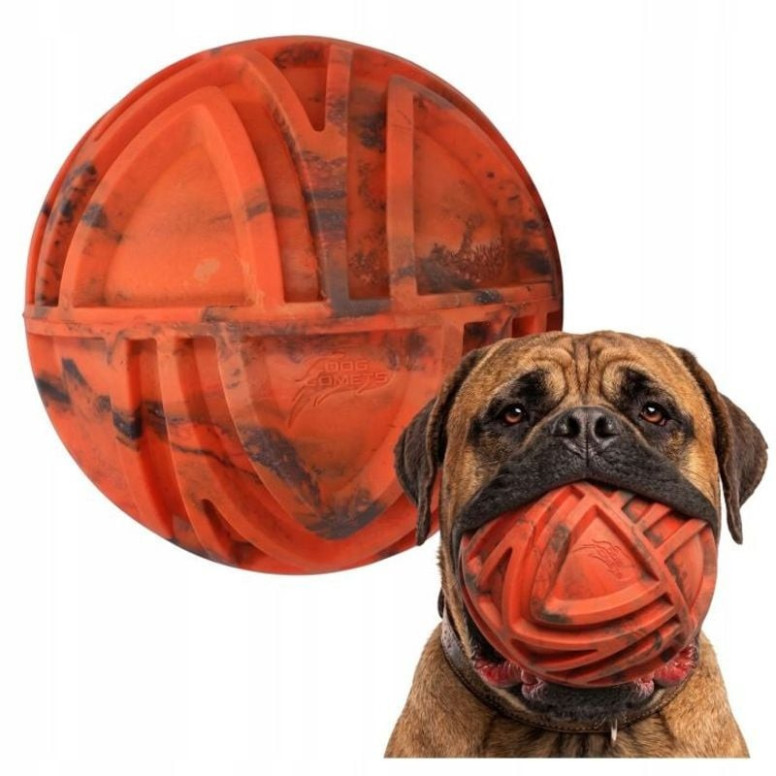 Jouet chien Dog Comets Balle Nebula Orange 18cm - Durable & Visible
