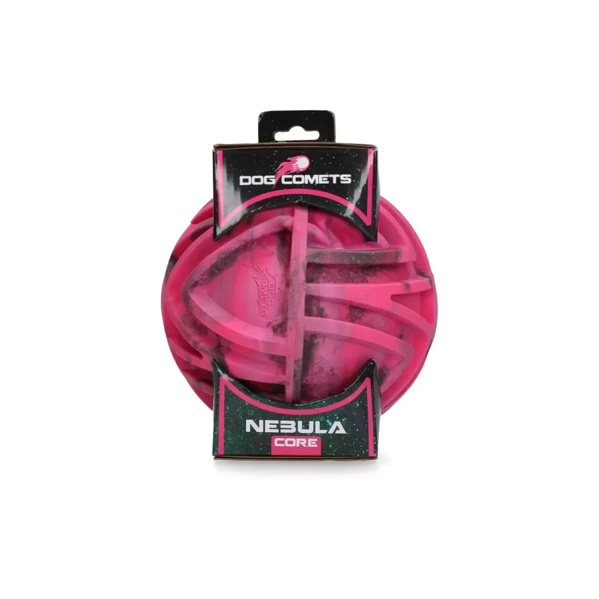 Balle chien Dog Comets Nebula Rose 18cm - Jeu intense et durable