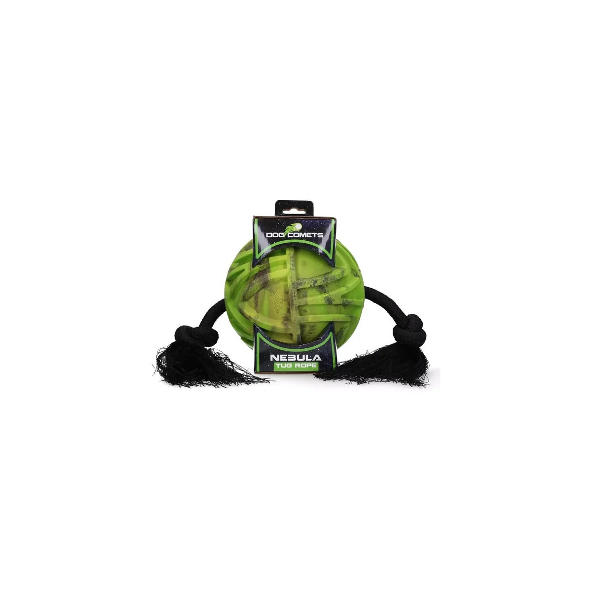 Jouet chien Dog Comets Ball Nebula Vert - 18cm - Rebond dynamique