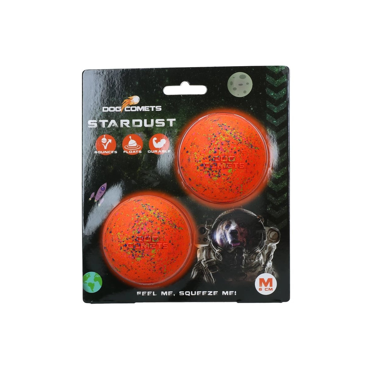 Dog Comets Ball Stardust : jouet chien rebondissant et flottant