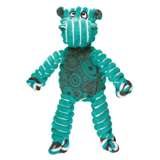 Jouet KONG Hippo (L) - Peluche résistante pour chien, jeu et câlins