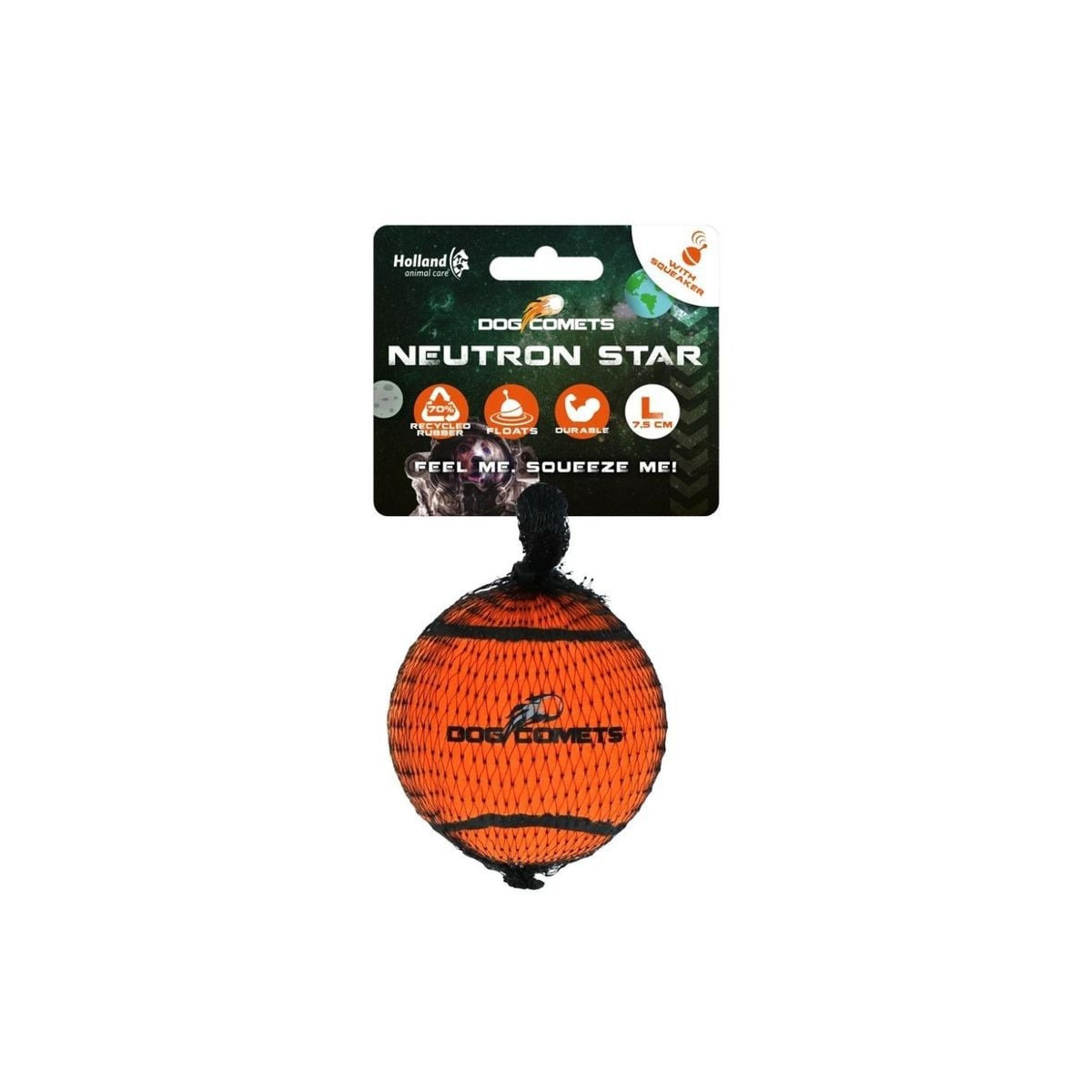 Balle tennis chien Dog Comets 7,5 cm - Ultra rebondissante et durable