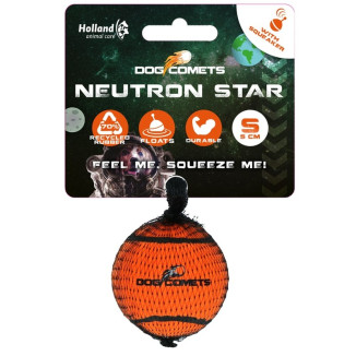 Balle tennis chien Dog Comets orange - Jouet résistant 5 cm