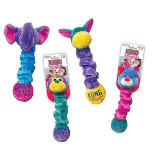 Jouet KONG Squiggles (S) - Couineur étirable pour petits chiens