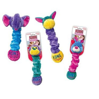 Jouet KONG Squiggles (S) - Couineur étirable pour petits chiens