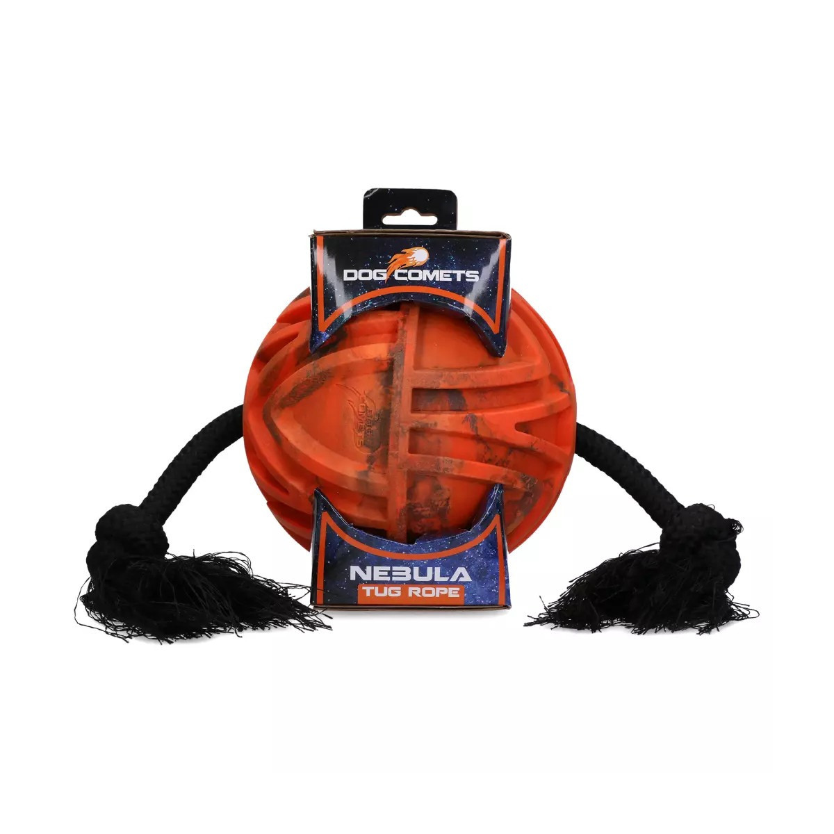 Jouet chien Dog Comets Nebula - Balle interactive 18 cm orange