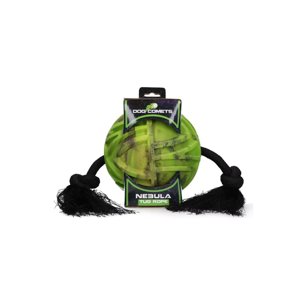 Jouet chien Dog Comets Nebula - Corde traction verte 18cm