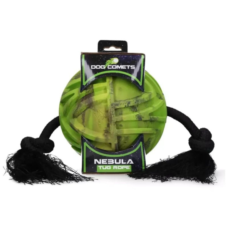 Jouet chien Dog Comets Nebula - Corde traction verte 18cm