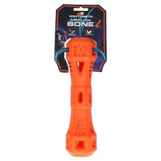 Jouet chien Dog Comets Airflow - Os orange 23cm - Léger & durable