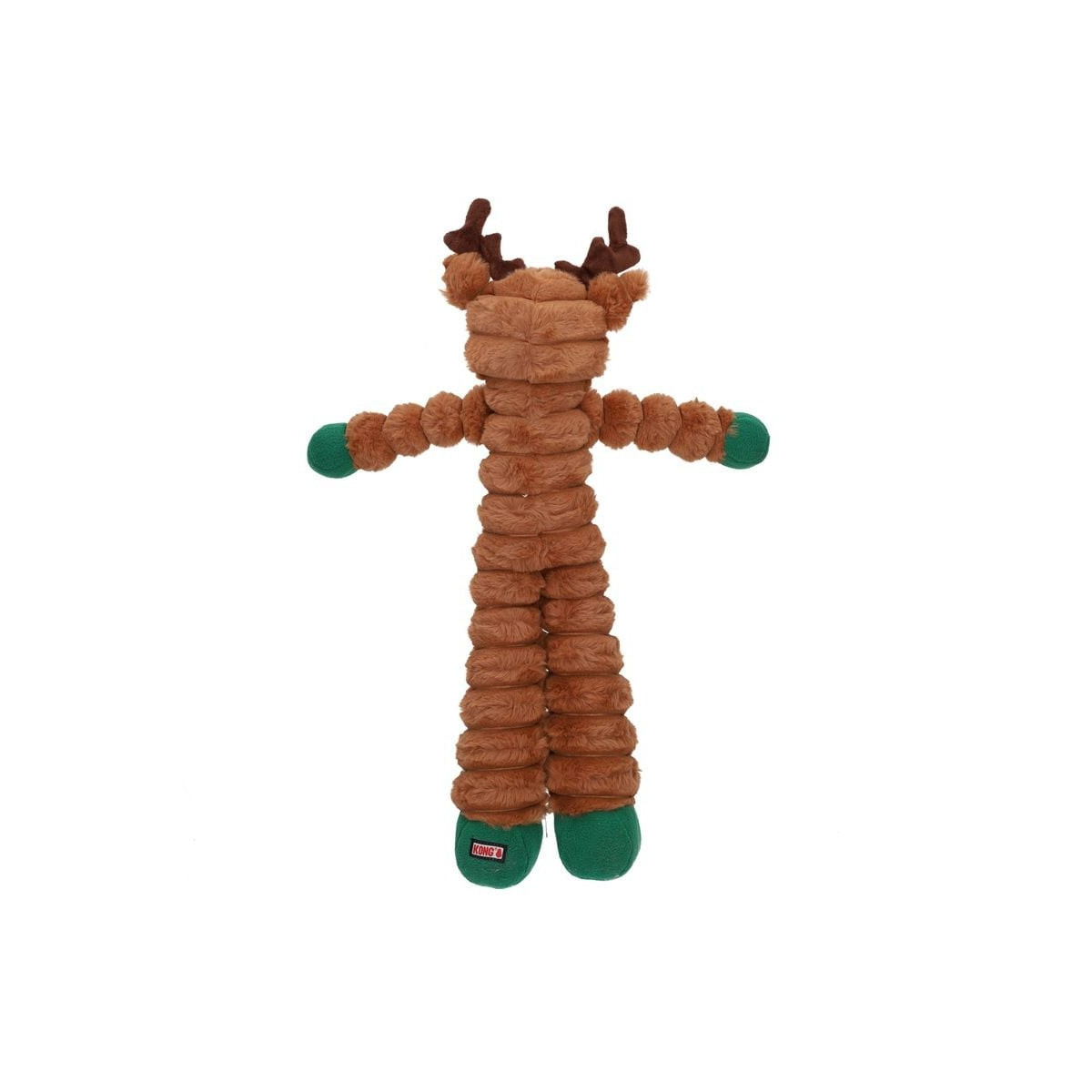 Jouet KONG Renne XL - Peluche crépitante et sifflet pour chien festif