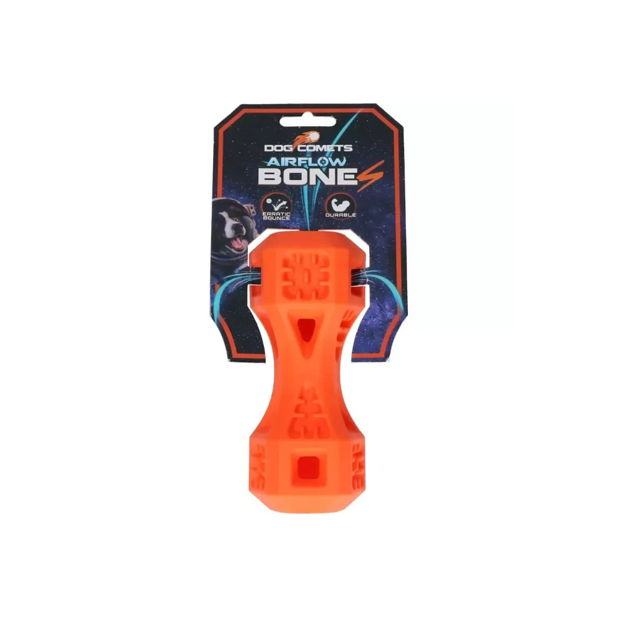 Jouet chien Dog Comets Airflow Orange - Léger & interactif 15cm