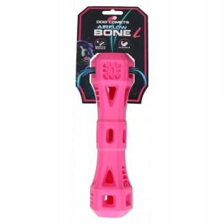 Jouet chien Dog Comets Airflow - Os rose 23 cm, léger et durable