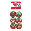 KONG Balles Couineuses Noël x6 - Jouets Chien Festifs & Flottants