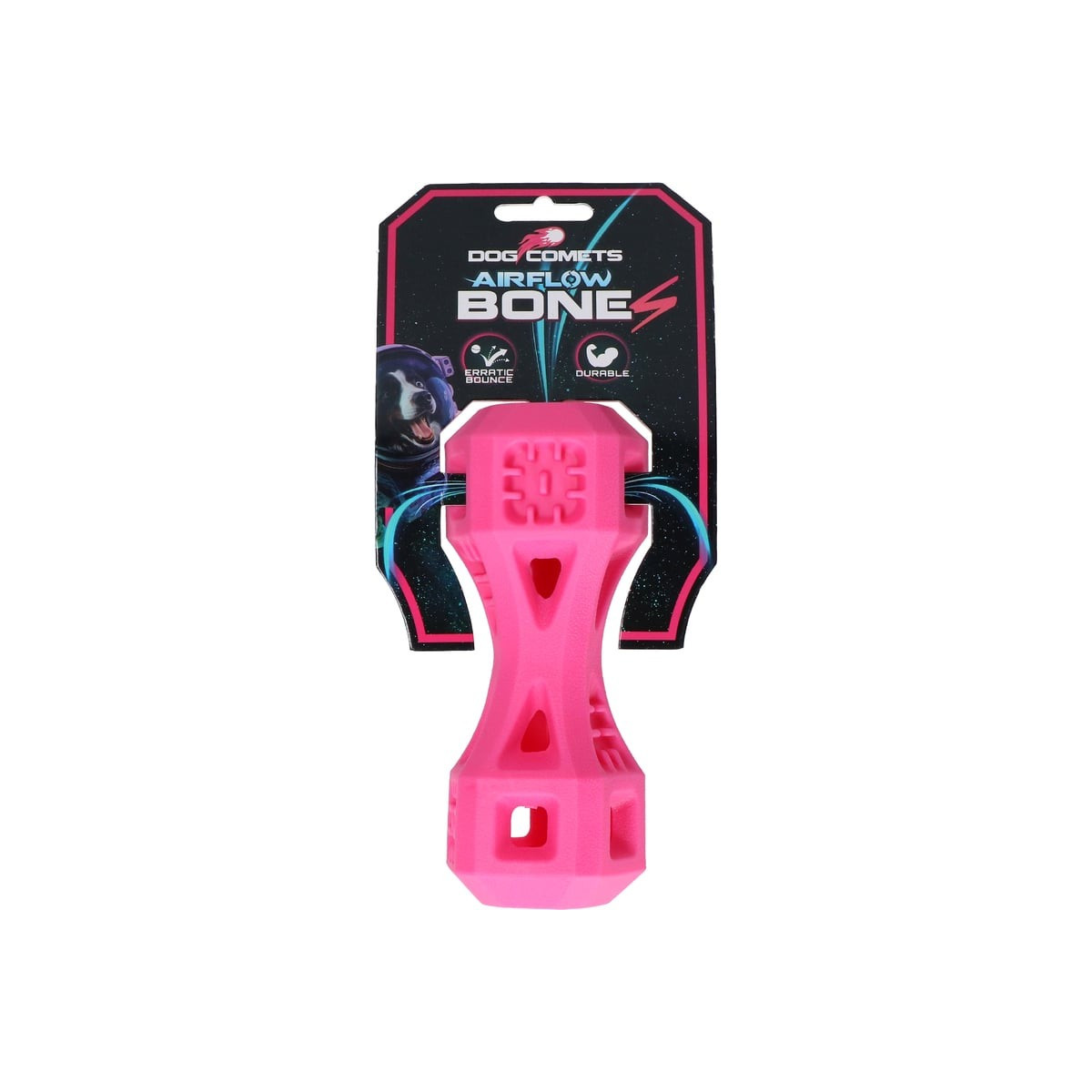 Jouet chien Dog Comets Airflow Rose - Lancer & rapport ultra-léger