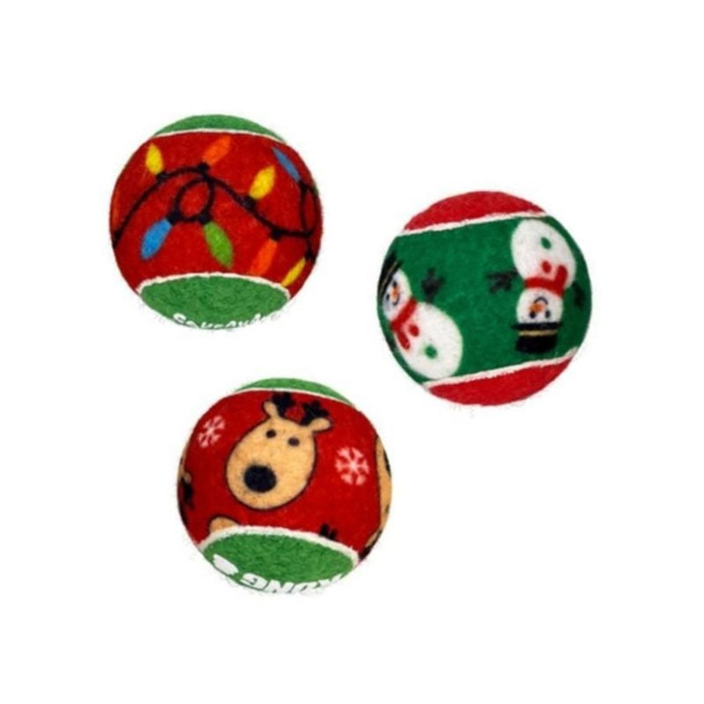 KONG SqueakAir Balles Festives - 6 Jouets à Couinement pour Chien S/M