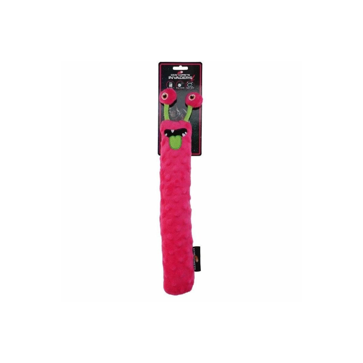 Jouet chien Dog Comets Invaders peluche rose - Lancer & jeu interactif