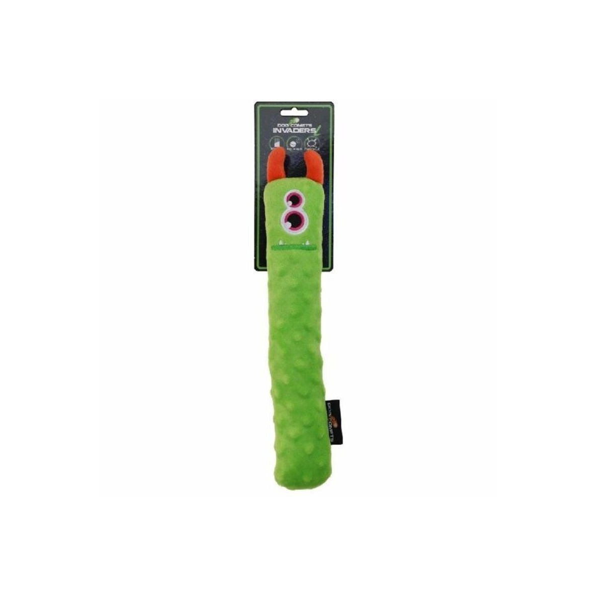 Dog Comets Invaders Vert L : Jouet chien peluche crépitant et couineur