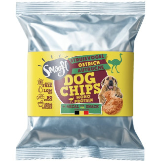 Smoofl Chips Autruche : friandises légères, mono-protéine et digestes