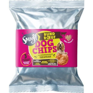 Smoofl Chips Bœuf pour chien - Friandises croquantes, mono-protéine