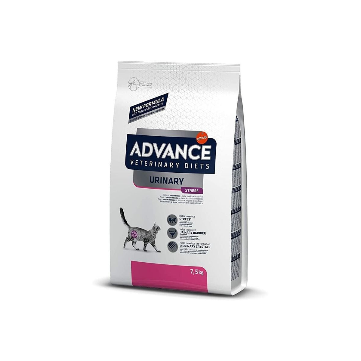 Croquettes Advance Urinary Stress - Santé urinaire chat 7,5 kg
