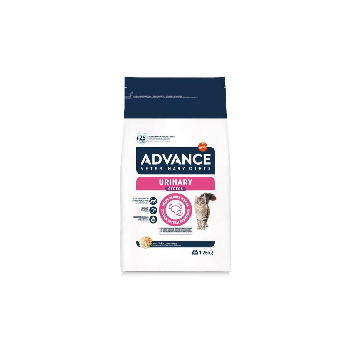 Croquettes Advance Urinary Stress - Santé urinaire chat 7,5 kg