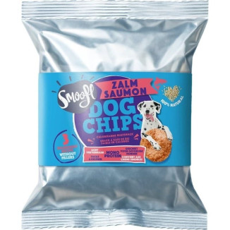 Friandises Smoofl Chien : Chips Saumon Croustillantes & Sans Céréales