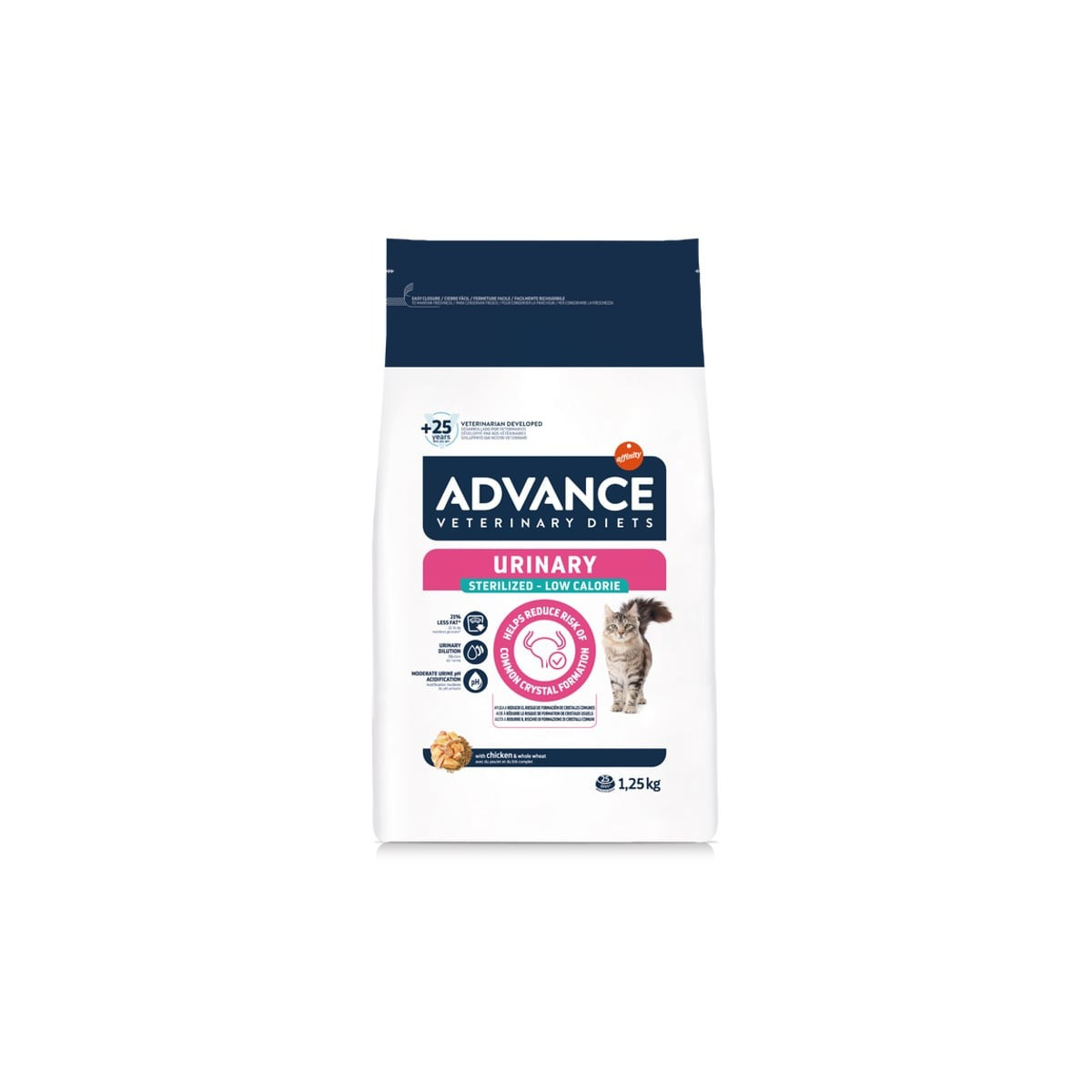 Croquettes Advance Diets Chat Poulet - Urinaire & Maigre 2,5 kg