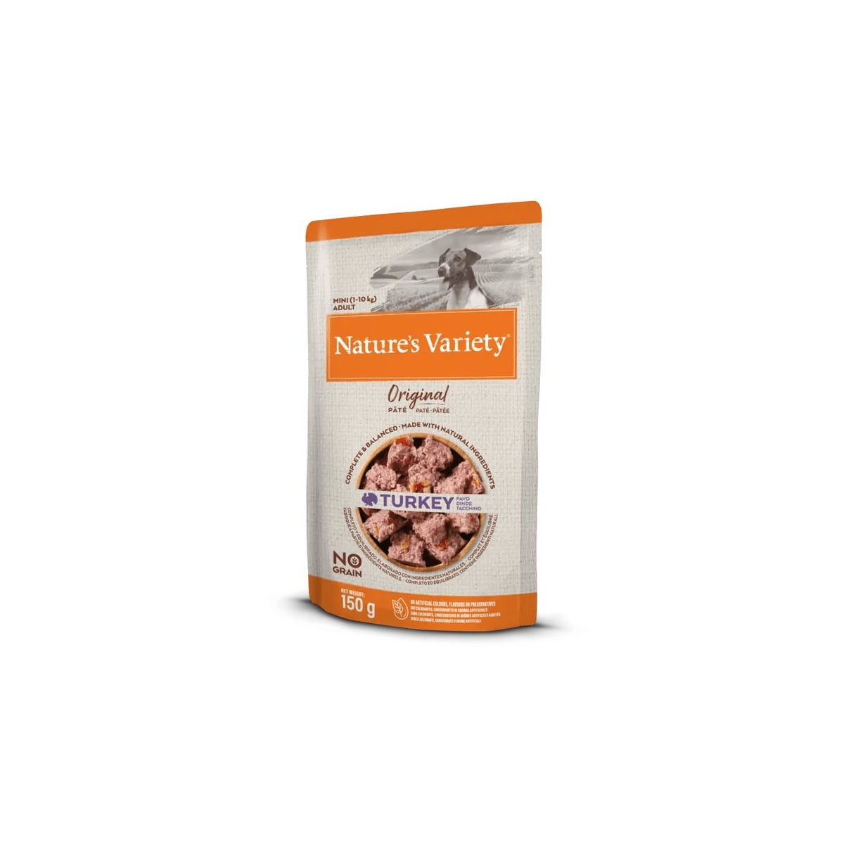 Pâtée dinde chien 1-10kg 150g - Sans gluten, digestion optimale